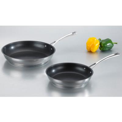 China Factory Price Long Handle Sustainable Cookware Stick Non Frying Pan Cooking Pot For Kitchen Usage for sale