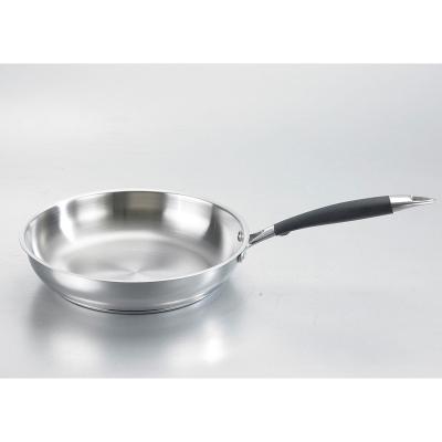 China 2022 Viable New Design Stainless Steel Clad Custom Cookware Set Frying Pan Pot With LFGB Approval for sale