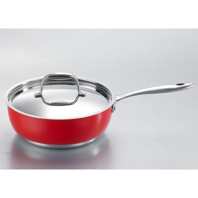 China Viable Exquisite Workmanship Cookware Pan Tall Outdoors Cooking Portable Stainless Steel Wok Pot for sale