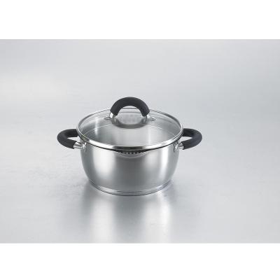 China Hot-selling Sustainable Products Cookware Food Grade 304 Stainless Steel Soup Casserole Pan Set Clean Pot for sale