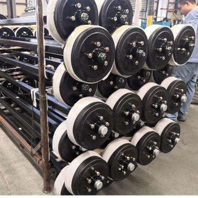 China Used trailer truck trailer axle usef for lighter trailer for sale