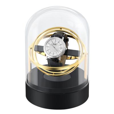 China Durable Anti-magnetic Design Gold And Silver Lasting Power Mechanical Automatic Watch Shaker for sale