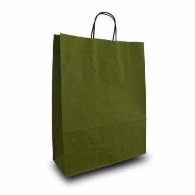 China Customized Size Logo Printed Colorful Kraft Paper Recyclable Biodegradable Handbags Ladies for sale