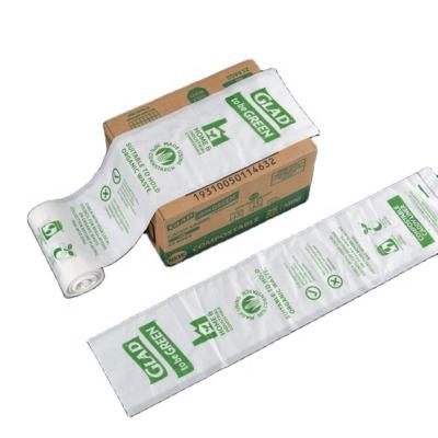 China 100% Eco Friendly Wholesale Recyclable PBAT And PLA Material Compostable Poly Roll Bag Biodegradable Garbage Bags for sale