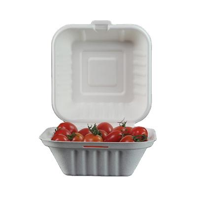 China Disposable Compostable 100% Eco-Friendly Biodegradable Take Out Series Sugarcane Bagasse Food Container For Bento, Salad for sale