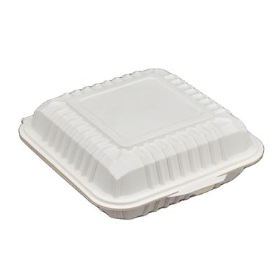 China 1 Compartment Bio Food Meal Prep Container Microwave Cornstarch Disposable Food Safe Degradable Biodegradable Disposable Food for sale