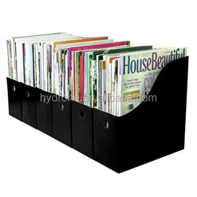 China Magazine Folder Holder Magazine Office File Storage Cardboard Desk Organizer for sale