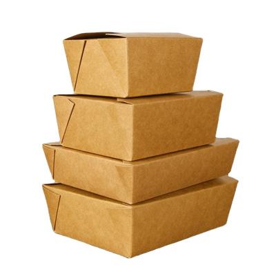 China Freshness Preservation Kraft Paper Takeaway Container Paper Malaysia Best Selling Lunch Box for sale