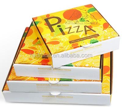 China White Logo Pizza Box Recyclable High Quality Custom Cardboard 8 To 20 Inches for sale