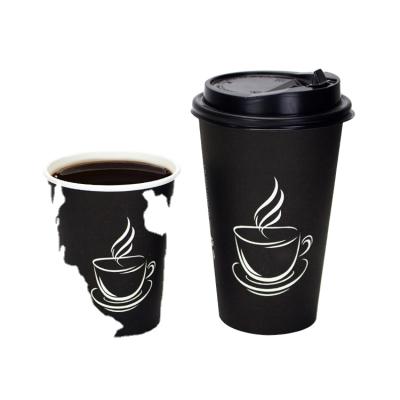 China Recycled Materials Disposable Pe Coated Paper Single Wall 12Oz Coffee Cups For Hot Drinking for sale