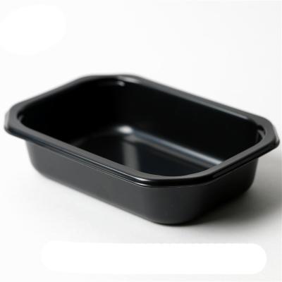 China Free Sample Microwavable CPET Material High Temperature Resistant Microwavable Food Containers for sale