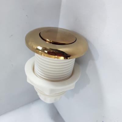 China Embedded golden color MOQ 1000 PCS Spa parts whirlpool air switch AIR BOTTOM for sale