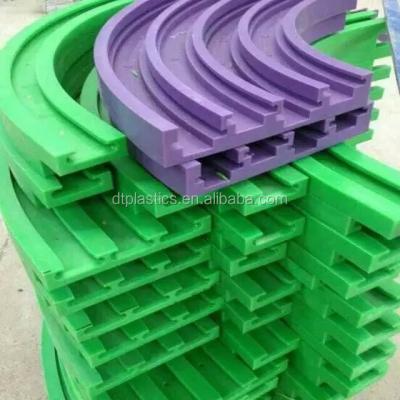 China Food Conveyor Polyethylene UHMWPE Wear Strips Flat Surface Chain Linear Guide for sale