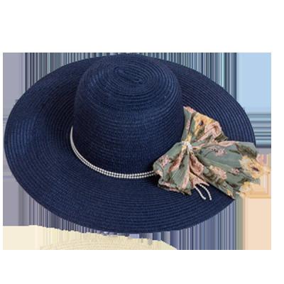 China Image Manufacturer On Sell Women Fashion Hats 2022 Wide Brim Beach Hats Lady Sombrero for sale