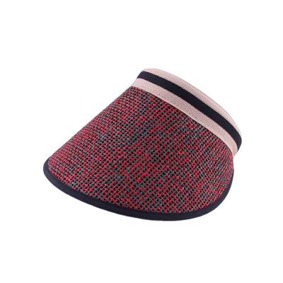 China Manufacturers New Fashion All-match Striped Sun Hats Wholesale Outdoor Travel Foldable Hats for sale