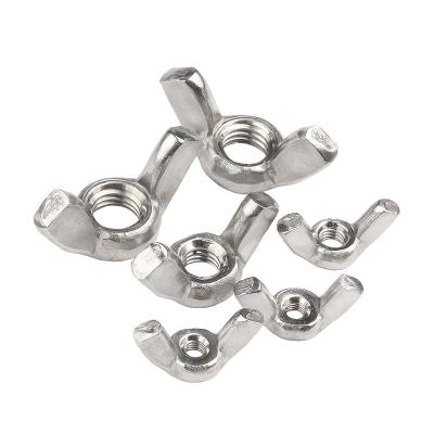 China Heavy Industry Wing Nut M3 M4 M5 M6 M8 M10 M12 Stainless Steel Wing Hand Tight Nut DIN315 for sale