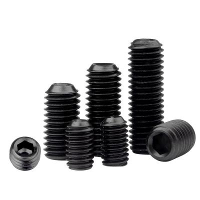 China Hexagon Grade Carbon Steel Hex Socket Head Screw M6 M8 M10 12.9 End Screw Concave Metric Cup Flat Head Set Screw for sale