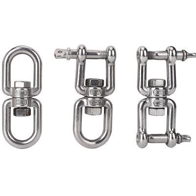 China 304 Stainless Steel Swivel Ring Rigging OO/OX/XX Double Eye Hook Hook Mountaineering Hook m4-m25 for sale