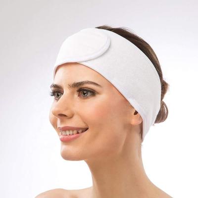 China European and American custom white headband makeup private label spa style facial headband for sale