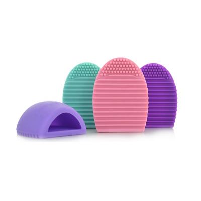 China Beauty Care Prepare Tools Wholesale Cheap Cosmetic Brush Cleaning Mat Makeup Cleaning Brush Scrubber Silicone Mat for sale