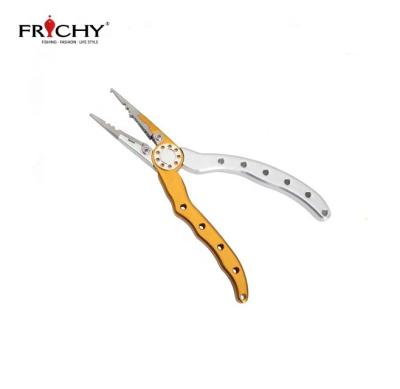 China FPF06 Sports Aluminum Alloy Fishing Pliers Fishing Split Ring Pliers for sale