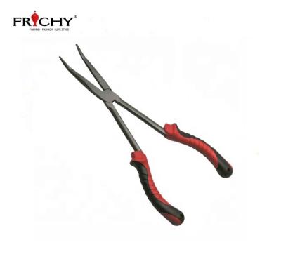 China Corrosion Resistant X43B Forged Fishing Pliers Nose Long Pliers Bent Nose Fishing Plier Stainless Steel Carbon Steel for sale