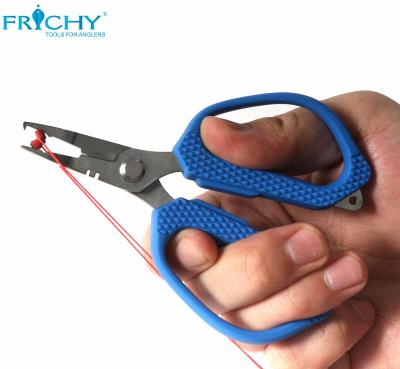 China X409-5 Stainless Steel Construction Soft Cast Handles Stainless Steel MINI Split Ring Opener Scissors for sale