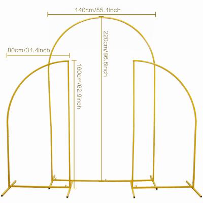 China Wedding Party Decoration Metal Arch Floral Round Stand Wedding Wrought Iron Arch for sale