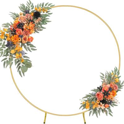 China Eco-friendly wedding arch stand round circle backdrop metal balloon WEDDING arch kit for wedding, birthday party backdrop decoration for sale