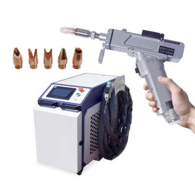 China 4 in 1 koeltype waterkoeling vezellasersweismachine handheld voor metalen Te koop