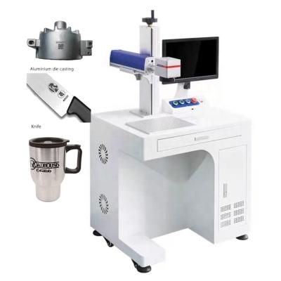 China Graver Rotary 60 Watt Jpt Fiber 20w 30w 50w 100w Laser Marking Machine Te koop