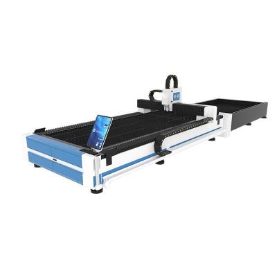 China High Speed Fiber Laser Cutting Machine voor metaalplaat met plaat laadsysteem Staalfabricage Te koop