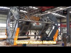 beam turnover machine for metal container and structures overturning purpose