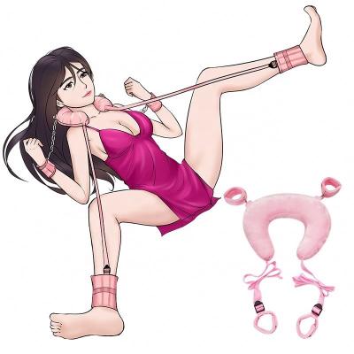 China Free Shipping SM Fun NUOYU Sexy Hand And Leg Bondage Split Toy For Female for sale