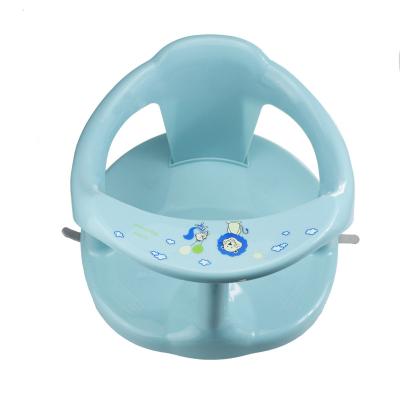 China 6-24 Months Plastic Infant Bath Seat Baby Tub Seat Ring Baby Chair for Sit Up Bathing with Backrest and Suction Cups for sale