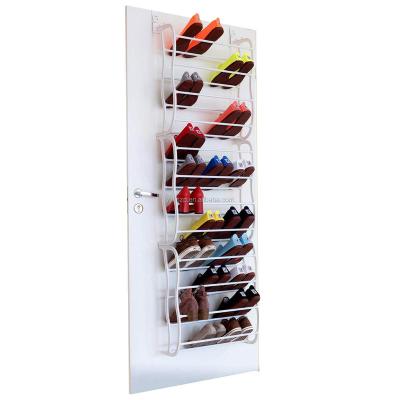 China Shoe Rack New Over Door Shoe Rack Organizer 36 Pairs Shoe Storage for sale