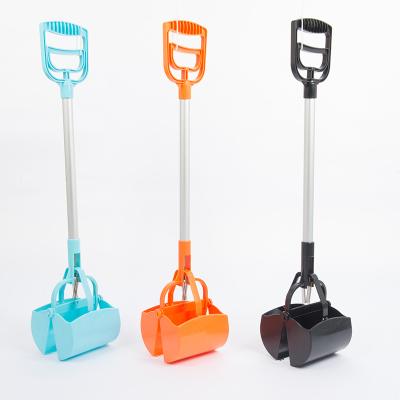 China Durable Hassle-Free Spring Action Long Handle Pet Waste Pooper Scooper for sale