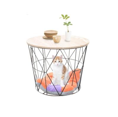 China New Design High Quality Viable Pet Cage Cat Cage Metal Wire Locker Base Storage Cat Cage Table for sale