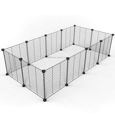 China DIY sustainable pet playpen, rabbit cage, metal rabbit cage hutch, small animal cage factory directly for sale