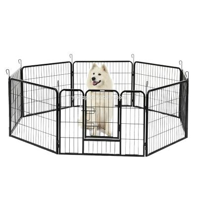 China Metal Pet Playpen Dog Exercise Fence Kennel, Viable Heavy Duty Outdoor & Indoor Pet Playpen, 8 Panels for sale