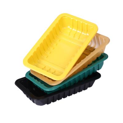 China 100% Food Grade Materials Meat Beef Poultry MAP Trays PP/PE Vacuum Packaging Fresh Raw Plastic Trays For Chicken for sale