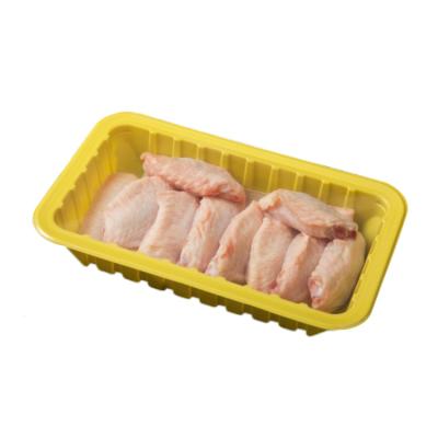 China MAP Packing Moisture-proof Tray Take Out Plastic Tray Non-slip Plastic Tray For Fruit Grilled Chicken for sale