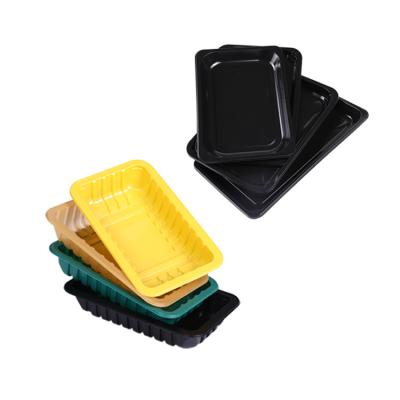 China Moisture Proof Modified Atmosphere Packaging Transparent PP Tray For Poultry Food Thick Plastic Sealable Tray for sale