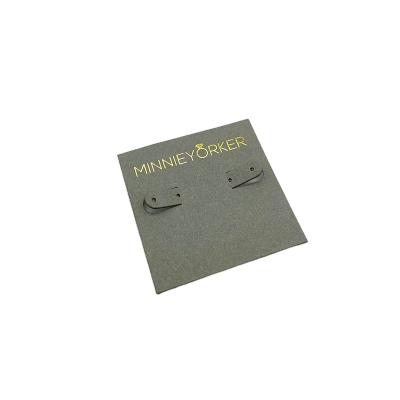 China Printing printing packaging product supporting cheap card jewelry holder card with gold foil embossed logo for sale