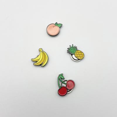 China USA Factory Wholesale OEM ODM Metal Fruit Pin New Listing Metal Pin With Customized Color for sale