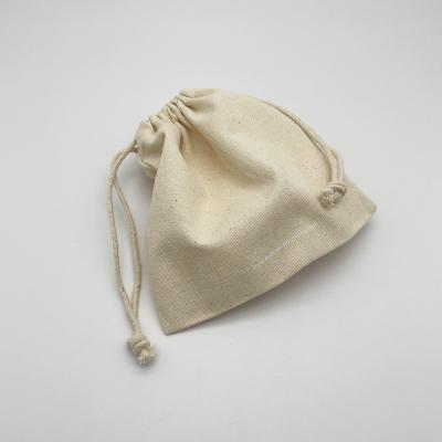 China Wholesale Custom Drawstring Bag Logo Heavy Weight Cotton Canvas Drawstring Pouch for sale