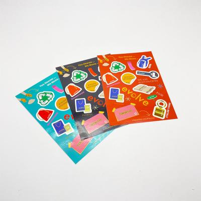 China Printing Custom Waterpoof Transparent Vinyl Sticker Form Paper Wrapping Sticker for sale