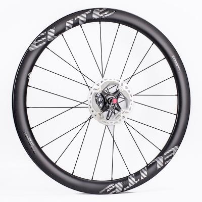 China Road Bicycles Road Bikes ELITEWHEELS DEALER UNI 40/45/50 Light Weight Carbon Bike Wheels 45mm Depth With RD13 700c Wheelset for sale