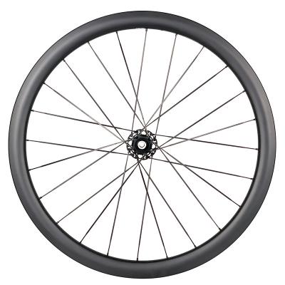 China Road Bicycles Road Bikes 700c Carbon Spoke Disc Brake Road And Gravel Wheelset Ceramic Wheelset 40mm Depth for sale