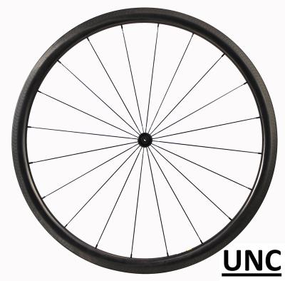 China Road Bicycles road bikes UNC 700c carbon rims 35mm rim brake original natural carbon outer ultralight wheelset for sale